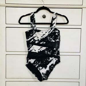 Carmen Marc Valco Black and White Swimsuit